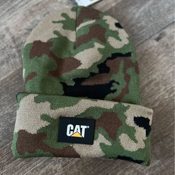 Caterpillar CAT Label Cuff Beanie- Camo - Picture 1 of 2